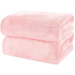 Lot de 2 serviettes de bain de qualit� sup�rieure ? s�chage rapide ? serviettes en microfibre velours ...