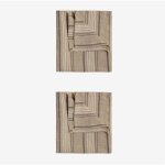 Sklum - set de 2 serviettes en lin et coton darby couleurs naturelles