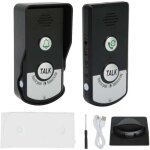 Lot de 2 sonnette d'interphone vocal, 1000 m de charge usb intelligente sans fil appel sonnette �tanche ...