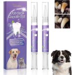 Lot de 2 stylos  brosse  dents pour animaux de compagnie, en gel rparateur buccal pour animaux de ...