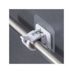 Linghhang - lot de 2 supports blanc de tringle à rideau auto - adhésifs - support pour rideaux Linghhang - lot de 2 supports blanc de tringle à rideau auto - adhésifs - support pour rideaux