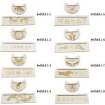Lot de 2 supports de cartes de tarot rectangulaires en bois en forme de lune pour dcoration d'autel