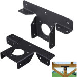 Lot de 2 supports d'extension d'angle en m�tal robuste pour pergola, supports en t � 3 voies pour poteaux ...