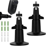 Lot de 2 support de fixation murale pour cam�ra m�tal ext�rieur support mural fixation d'int�rieur / ...