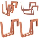 Lot de 2 supports de jardinire de balcon, en plastique, sans perage, crochets rglables et supports ...