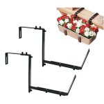 Lot de 2 supports de jardini�re r�glables pour jardini�re de balcon - support robuste pour terrasse, ...
