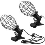 Lot de 2 supports de lampe chauffante flexibles pour reptiles, support de lampe chauffant rglable  ...