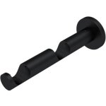 Lot de 2 supports muraux noirs pour installation double ? ø 28 mm ? pour tringles et barres à rideaux ... Lot de 2 supports muraux noirs pour installation double ? ø 28 mm ? pour tringles et barres à rideaux ...