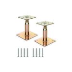 Lot de 2 supports de poteau surlevs galvaniss rglables de 100  150 mm, support de toit robuste pour ...