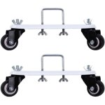 Lot de 2 supports de poulie mobiles pour radiateur rempli d'huile, base de cadre de chauffage �lectrique ...