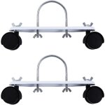 Lot de 2 supports de poulie mobiles spciaux pour chauffage lectrique, support de radiateur hydrolectrique, ...