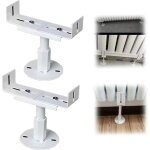 Lot de 2 supports de radiateur en aluminium, pied radiateur fonte, r�sistance au brouillard salin, support ...