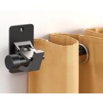 Lot de 2 supports de tringle � rideaux auto - adh�sifs sans per�age en abs ? fixation extra solide pour ...