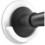 Lot de 2 supports de tringle � rideau de douche adh�sifs, fixation murale, installation sans per�age, ...