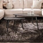 M&s - lot de 2 tables basses forme galet 80 et 60 cm aspect céramique grise M&s - lot de 2 tables basses forme galet 80 et 60 cm aspect céramique grise