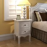 Design in - lot de 2 table de chevet table d'appoint table de nuit avec 2 tiroirs mdf blanc cvw41781 Design in - lot de 2 table de chevet table d'appoint table de nuit avec 2 tiroirs mdf blanc cvw41781