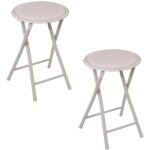 Five simply smart - lot de 2 tabourets d'appoint pliables en pvc Five simply smart - lot de 2 tabourets d'appoint pliables en pvc