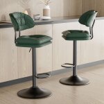 Lot de 2 tabourets de bar, chaise de bar rembourré, tabouret de bar avec repose - pieds, chaise haute ... Lot de 2 tabourets de bar, chaise de bar rembourré, tabouret de bar avec repose - pieds, chaise haute ...