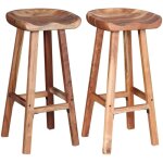 Maisonchic - lot de 2 tabourets de bar, tabourets hauts, tabourets de cuisine bois d'acacia solide pwfn77094 ... Maisonchic - lot de 2 tabourets de bar, tabourets hauts, tabourets de cuisine bois d'acacia solide pwfn77094 ...