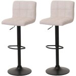 Lot de 2 tabourets de bar hhg - 847, tabouret de bar, réglable en hauteur pivotant, tissu chenille (465g ... Lot de 2 tabourets de bar hhg - 847, tabouret de bar, réglable en hauteur pivotant, tissu chenille (465g ...