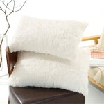 Lot de 2 taies d'oreiller de 50 x 70 cm - en peluche - tr�s doux - pour canap�, d�coration de jardin, ...