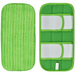 Lot de 2 tampons de nettoyage r�utilisables, recharges en microfibre lavables, compatibles avec les serpill�re ...