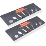 Lot de 2 tapis de cuisine antid�rapants, lavables en machine, tapis de bain, paillasson, tapis de sol ...