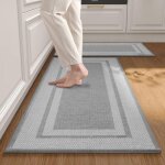Lot de 2 tapis de cuisine lavables et antidrapants - tissage - anti - salet - pour cuisine et salle ...