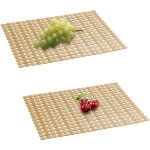 Lot de 2 tapis �vier cuisine, tapis de s�chage tapis d'�vier d�coratif, tapis de protection d'�vier r�glables, ...