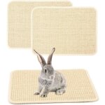 Lot de 2 tapis griffoirs pour lapins - tapis en sisal naturel pour cages - jouet  mcher pour griffes ...