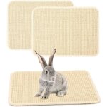 Lot de 2 tapis griffoirs pour lapins - tapis en sisal naturel pour cages - jouet � m�cher pour griffes ...