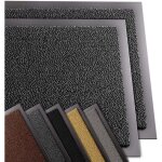 Lot de 2 tapis de porte d'entr�e - antid�rapant antipoussi�re imperm�able lavable - 40x60cm gris - noir ...