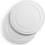 Lot de 2 tapis de pot de fleurs blancs 25 x 25 cm, en terre de diatom�es, pour plantes d'int�rieur, avec ...