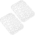 Lot de 2 tapis de protege evier cuisine en pvc, 40x30cm tapis evier, tapis d'évier en forme de galets ... Lot de 2 tapis de protege evier cuisine en pvc, 40x30cm tapis evier, tapis d'évier en forme de galets ...