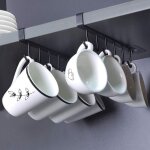 Lot de 2 tasse rangement crochets, armoir, ustensiles de cuisine cravates ceintures et écharpe accrocher ... Lot de 2 tasse rangement crochets, armoir, ustensiles de cuisine cravates ceintures et écharpe accrocher ...