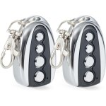Lot de 2 t�l�commandes pour motorisations pour portails coulissants et portails battants cl�s de sauvegarde ...