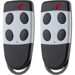Lot de 2 t�l�commandes d'ouvre - porte de garage 433, 92 mhz compatibles avec cardin s449 qz4 et s449 ...