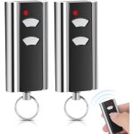 Lot de 2 t�l�commandes pour ouvre - porte de garage normstahl rcu 433 2k, code tournant, compatible avec ...