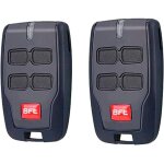 Lot de 2 t�l�commandes de porte de garage bft 4 canaux pour portail �lectrique bft mitto 2, 4 boutons, ...