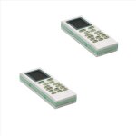 Lot de 2 t�l�commandes universelles de remplacement pour climatiseur ybof yb1fa yb1f2 ybof2