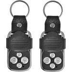 Lot de 2 télécommandes universelles sans fil à 4 boutons, duplicateur de télécommande de portail, fréquence ... Lot de 2 télécommandes universelles sans fil à 4 boutons, duplicateur de télécommande de portail, fréquence ...