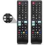 Lot de 2 t�l�commandes universelles pour t�l�viseur samsung, t�l�commandes de remplacement pour t�l�viseur ...