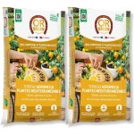 Lot de 2 terreau or brun agrumes & plantes m�diterran�ennes 20l - le secret d'une floraison r�ussie
