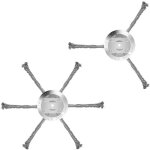 Lot de 2 t�tes de coupe - bordures en fil d'acier de 15 cm, remplacement pour d�broussailleuse �lectrique ...