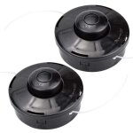 Lot de 2 t�tes de d�broussailleuse universelles en nylon �12 cm ? fil de 2, 4 mm x 2 m ? m10 x 1, 25, ...