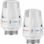 Lot de 2 tte de thermostatique m30 x 1, 5, valves thermostatiques pour radiateur, tte de remplacement ...