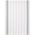 Lot de 2 torchons ray� gris stone 50 x 70 cm