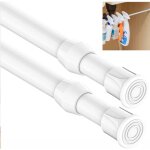 Lot de 2 tringles  rideaux rtractables, sans perage, tringles rtractables pour portes et fentres ...