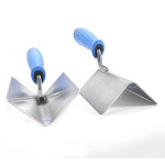 Lot de 2 truelles d'angle en acier inoxydable - truelle d'angle int�rieure et ext�rieure en acier inoxydable ...