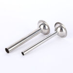 Lot de 2 tubes de farce de saucisses en acier inoxydable entonnoirs de remplissage de saucisses hachoirs ...